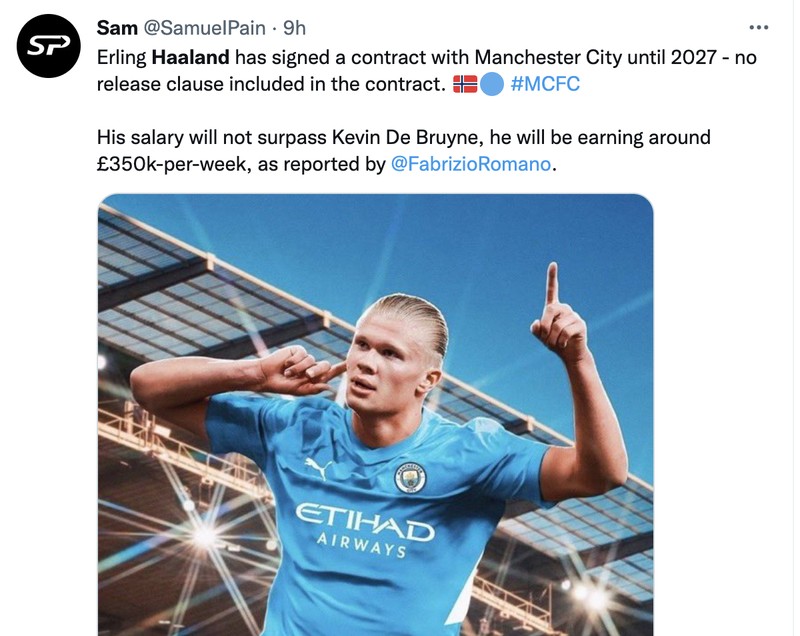 Meme Haaland ke City