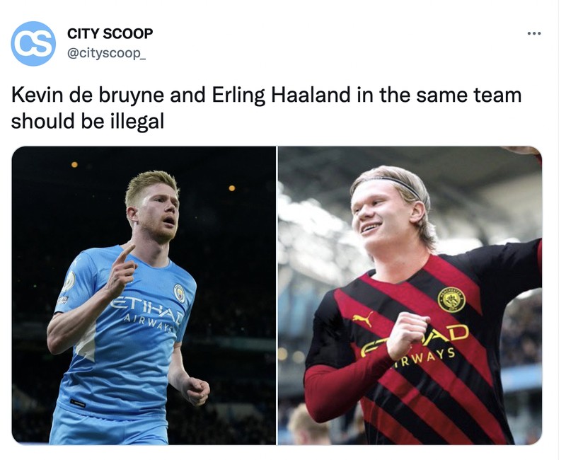 Meme Haaland ke City