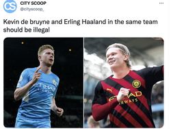 Meme Haaland ke Manchester City, Mau Puasa Liga Champions?