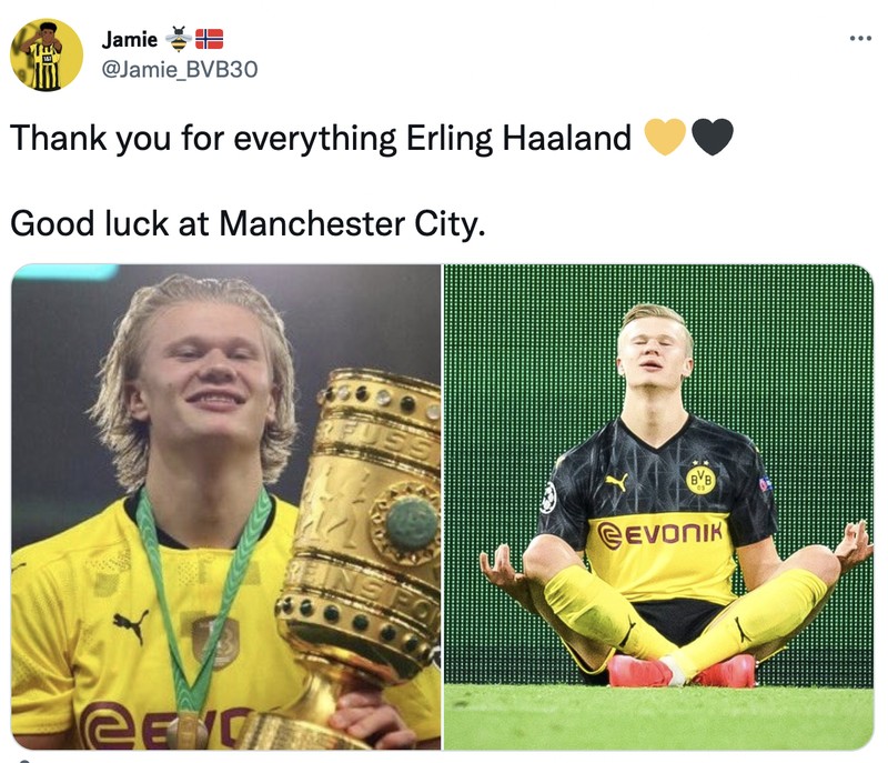 Meme Haaland ke City