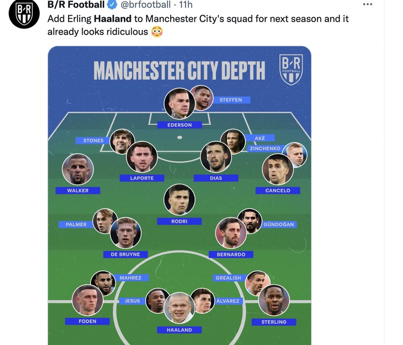 Meme Haaland ke City