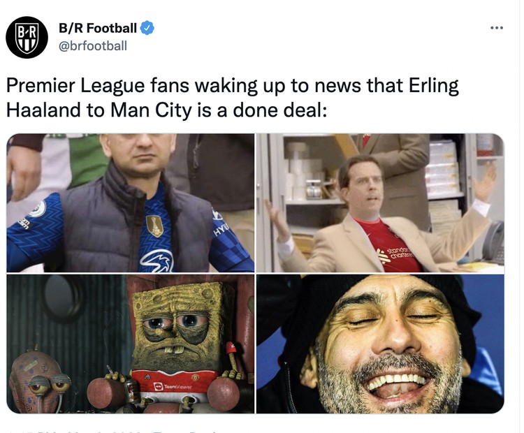 Meme Haaland ke City