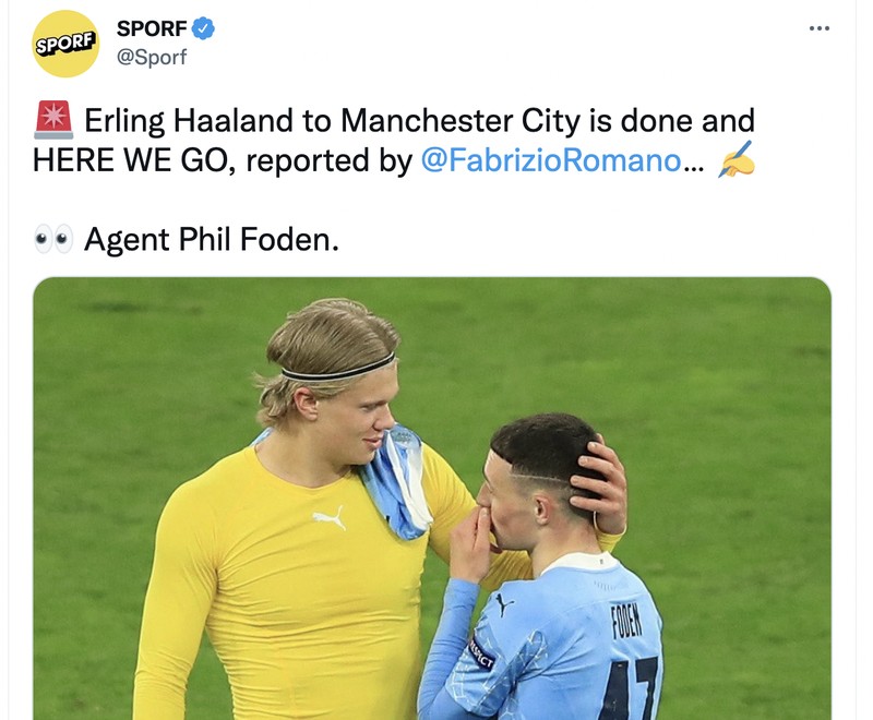Meme Haaland ke City