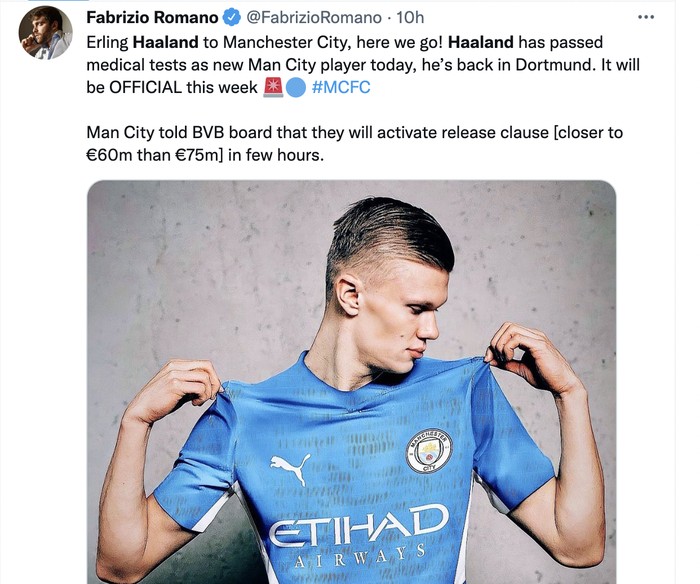 Meme Haaland ke City