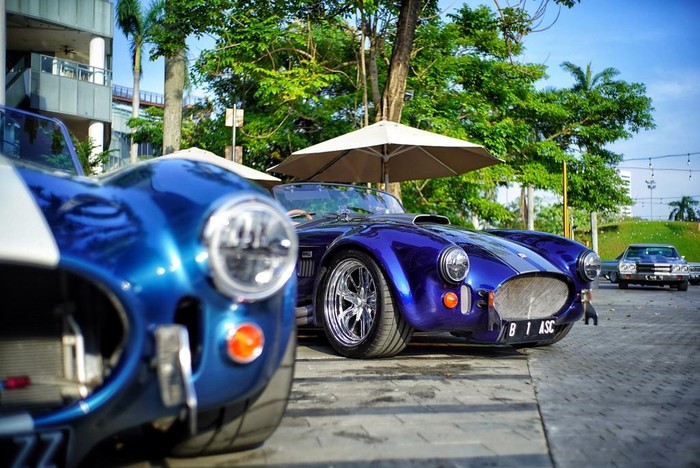 Mobil American Muscle Car Ngumpul di Jakarta