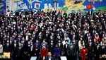 Senyum Megawati Saat Bertemu Presiden Baru Korsel di Seoul