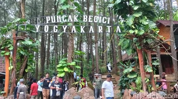 Puncak Becici berlokasi di Gunung Cilik Kecamatan Dlingo, Kabupaten Bantul, DIY. Destinasi ini bisa jadi tempat wisata untuk traveler yang butuh healing. (Tasya Khairally/detikcom)