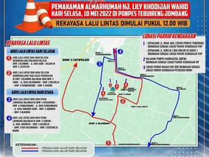 Hindari Area Ponpes Tebuireng, Ini Rekayasa Lalin Jelang Pemakaman Lily Wahid