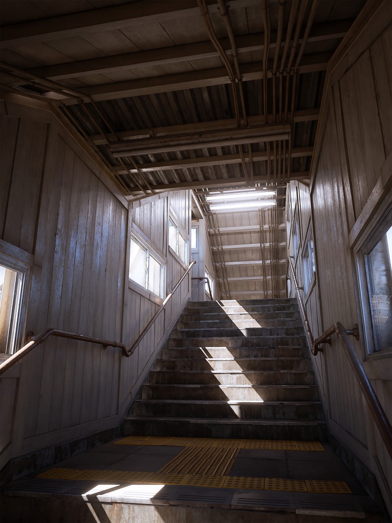 Stasiun Kereta Api Ini Tampak Nyata dan Seram, Padahal...