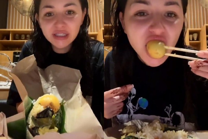 Bule Makan Nasi Bungkus di Bali Seharga Rp 20 Ribuan