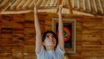 Mengintip Farahdiba Ferreira Latihan Yoga Buat Healing