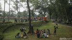Taman Tebet Eco Park Ramai Banget di Hari Terakhir Libur Sekolah
