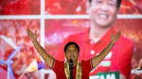 Ferdinand Bongbong Marcos Jr meraih suara terbanyak dalam Pemilihan Presiden Filipina 2022. Putra mantan diktator Ferdinand Emmanuel Edralin Marcos itu menang telak dari pesaing terdekatnya, Leni Robredo. (Eloisa Lopez/Reuters/File Photo).