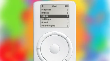 iPod generasi pertama diluncurkan Apple pada bulan Oktober 2001 dan langsung populer. Harganya kala itu USD 399. Fiturnya antara lain hard drive 5 GB dan navigasi dengan cara gulir di lingkaran. Generasi keduanya ditingkatkan sedikit dengan navigasi berbasis sentuhan. Foto: Apple