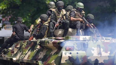 Jam Malam Berlaku di Sri Lanka, Tank dan Tentara Wara-wiri Berpatroli