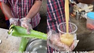 Unik Banget! Penjual di India Ini Tawarkan Jus Lidah Buaya dan Rumput Segar