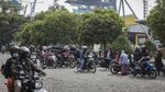Semangat Pemudik Motor Balik ke Jakarta via Tanjung Priok