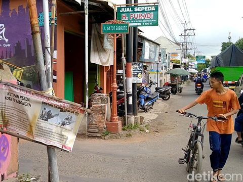 Lokasi sasaran buang sampah sembarangan di Jalan Banyurip, Rabu (11/5/2022).