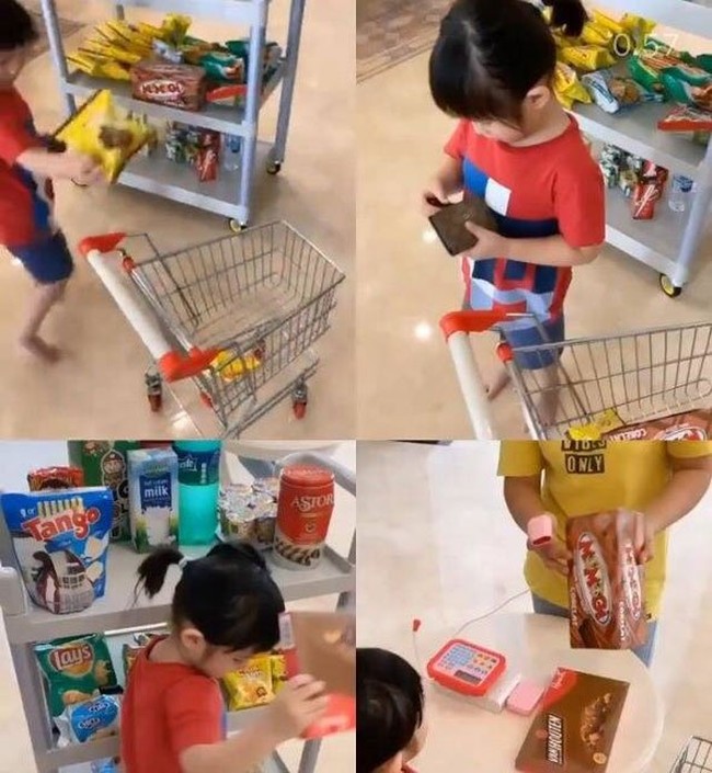 Nindy Ayunda juga tak mau ketinggalan, dalam rumah mewahnya wanita yang berprofesi sebagai penyanyi itu juga memiliki minimarket pribadi. Uniknya, minimarket tersebut tampak dilengkapi dengan meja kecil untuk kasir. Nindy sendiri sengaja membuat minimarket tersebut karena putri bungsunya, Kanara, senang pergi ke minimarket. Foto: Instagram