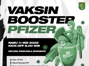 Peserta Vaksin Booster yang Digelar Persebaya Berpeluang Dapat Tiket Laga