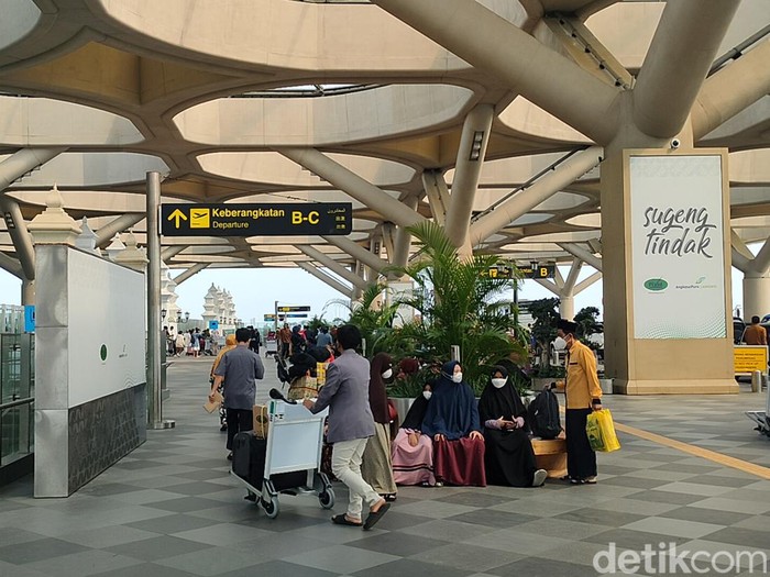Suasana di bandara YIA, Kulon Progo, DIY, Rabu (11/5/2022).