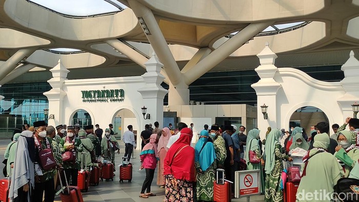 Suasana di bandara YIA, Kulon Progo, DIY, Rabu (11/5/2022).
