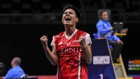 Dalam laga sebelumnya, Indonesia meraih poin lewat Shesar Hiren Rhustavito yang mengalahkan Jeon Hyeok-jin 19-21, 21-8, dan 21-10. Poin kedua dipersembahkan oleh Fajar Alfian/Muhammad Rian Ardianto yang menumbangkan Yong Jin/Na Sung Seung 23-21 dan 21-16.