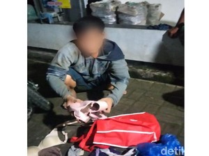 Viral Aksi Pencuri Celana Dalam Terpergok Warga di Karawang