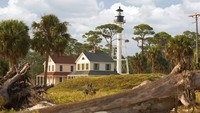 Cape San Blas juga memiliki mercusuar yang telah berfungsi sejak tahun 1847. Mecusuar ini sudah dibangun kembali dan dipindahkan beberapa kali. (Getty Images)