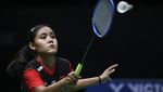 Ekspresi Bilqis Prasista Usai Dikalahkan Wakil China di Uber Cup 2022