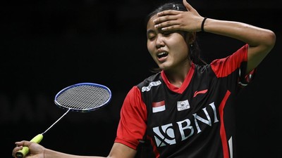 Ekspresi Bilqis Prasista Usai Dikalahkan Wakil China di Uber Cup 2022