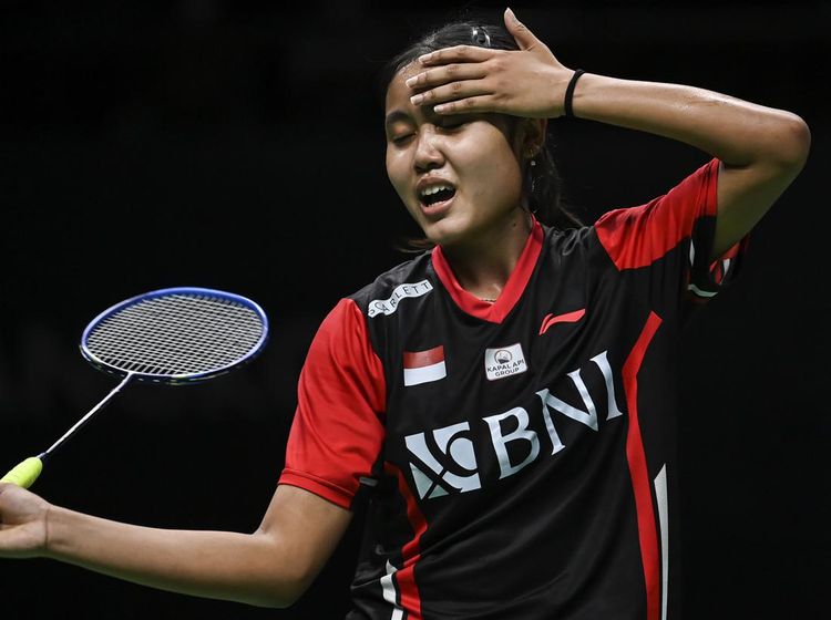 Ekspresi Bilqis Prasista Usai Dikalahkan Wakil China di Uber Cup 2022