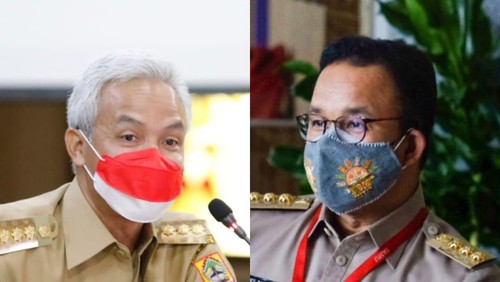 Ganjar Pranowo dan Anies Baswedan.
