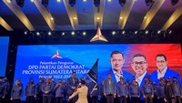 Kedatangannya di Sumut, AHY diteriaki Presiden oleh kader dan masyarakat Sumut. Antusias kader dan masyarakat begitu besar akan kehadiran anak dari SBY itu di Sumut. Selama di Sumut AHY akan melakukukan safari keliling Sumut bertemu masyarakat Sumut.