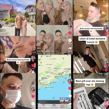 Pasangan beda negara viral wanita Jambi ini menjalin hubungan jarak jauh dengan pria asal Brazil.