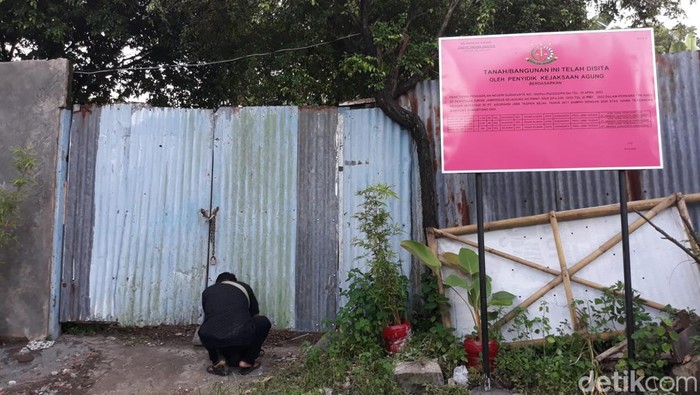 Penampakan tanah di Kelurahan Gajahan, Solo yang disita jaksa terkait korupsi taspen, Kamis (12/5/2022).