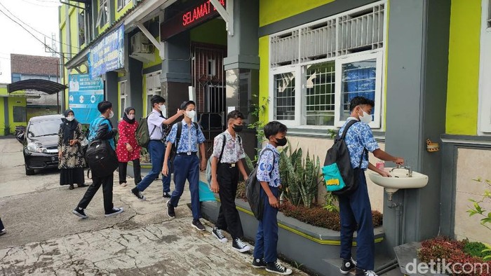 PTM sekolah pertama setelah libur lebaran 2022 di Ciamis