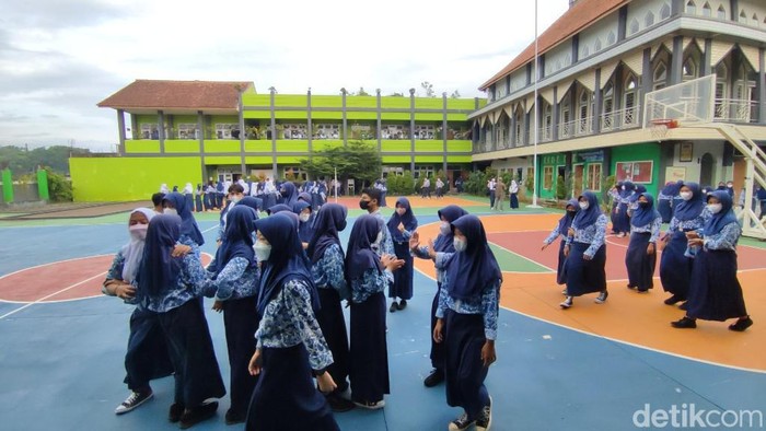 PTM sekolah pertama setelah libur lebaran 2022 di Ciamis