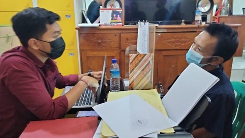 Salah satu terduga pelaku penyalahguna narkotika yang diamankan Polresta Mataram inisial LHN.