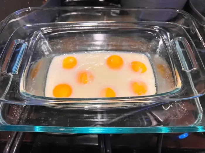 Telur rebus tanpa cangkang
