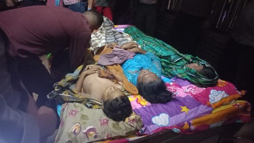 Tiga korban tenggelam di embung saat disemayamkan di rumah duka