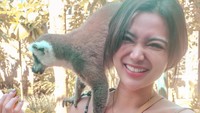 Wika Salim tampak bahagia dengan liburannya kali ini. Foto: Instagram Wika Salim