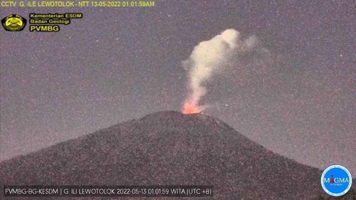 Aktivitas letusan gunung api Ili Lewotolok mulai melemah