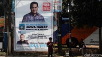 Baliho Erick Thohir For Presiden 2024 terpampang di sejumlah lokasi di Bandung.