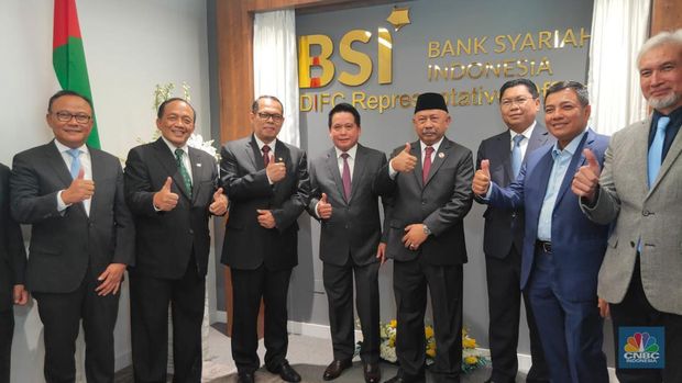 Grand launching representative office Bank BSI di Dubai, Jum'at, 13 Mei 2022. (CNBC Indonesia)