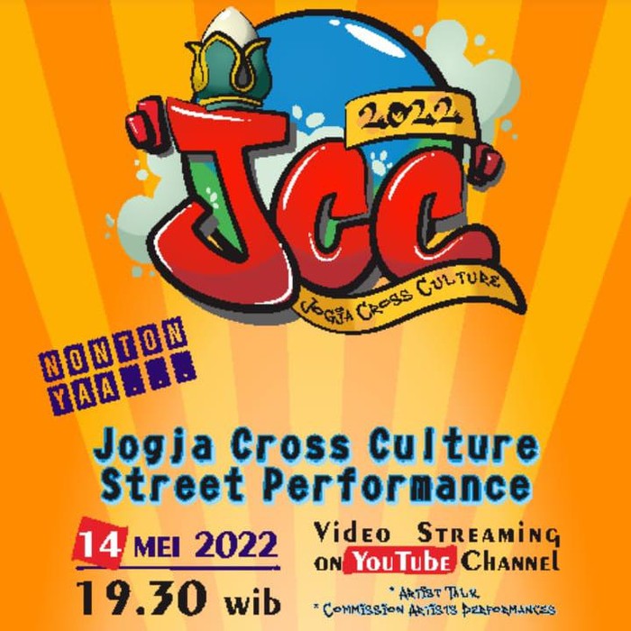 Jogja Cross Culture (JCC) 2022 akan digelar di kawasan Teras Malioboro II, Sabtu (14/5)-Minggu (15/5).