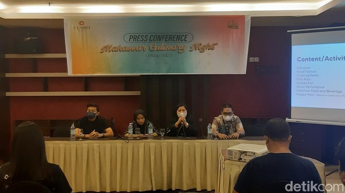 Makassar Culinary Night (MCN) kembali digelar setelah vakum selama dua tahun pandemi COVID-19.
