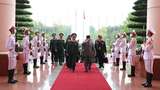Kunker ke Vietnam, Prabowo Disambut Upacara Militer Jajar Kehormatan