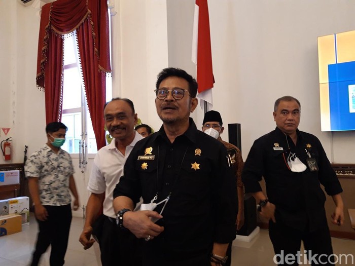 Menteri Pertanian, Syahrul Yasin Limpo di Boyolali, Jumat (13/5/2022).