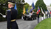 Dikutip dari rilis Biro Pers, Media dan Informasi Sekretariat Presiden, Jokowi tiba di Gedung Putih, Washington DC, pada Kamis (12/5) sekitar pukul 17.20 waktu setempat.   